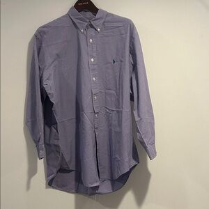 Ralph Lauren Purple Checkered Button Down Shirt